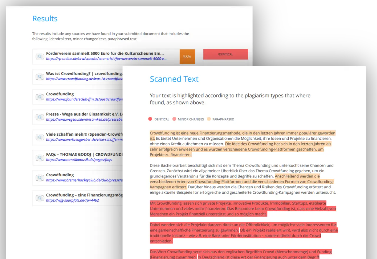 Plagiatsprüfungen für deine akademischen Texte
